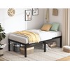 QEROMY Twin XL Bed Frames - 18 in Sturdy Platform
