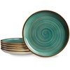 ONEMORE Ceramic Dinner Plates Set of 6, 8.5 inch Small