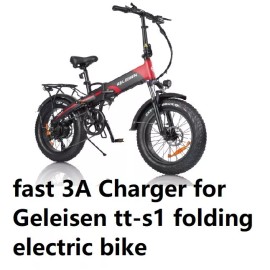 coming data 🔥fast 3A battery Charger power supply  For Geleisen tt-s1 folding ebike