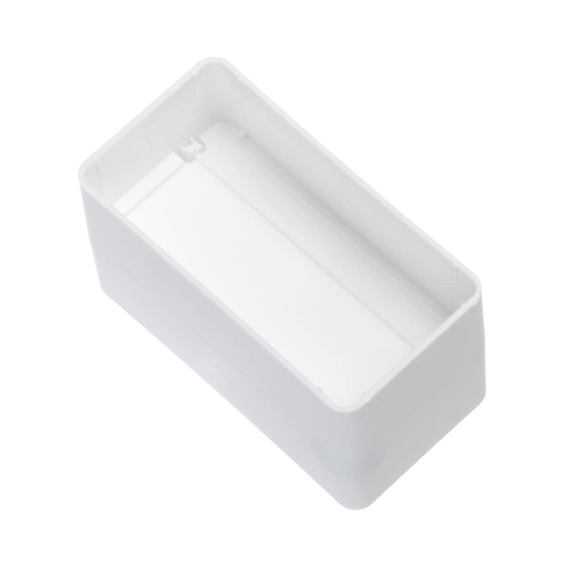 110x55mm Duct Connector with Non-Return Damper Flap - Straight Joint