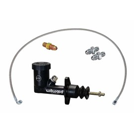 Wilwood GS Compact Remote Master Cylinder, 3/4 Inch and Clutch Line Kit, High Pressure Die Cast Aluminum Body, Includes Brake Lines, Clutch Lines and Gauge Lines