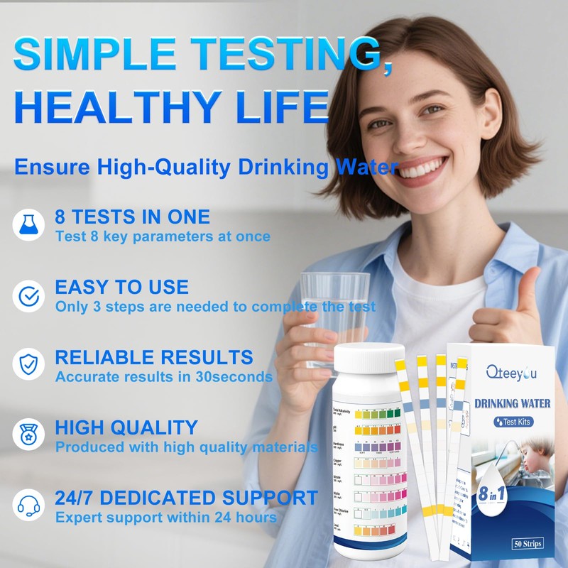 Lead Water Test Kit 2026 Upgraded 8 in 1 Home