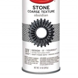 Krylon 12 Ounce Obsidian Granite Textured Paint for Home Decor Craft Projects