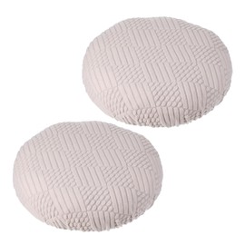 PATIKIL Stool Covers Round, 2 Pcs Elastic Bar Stool Covers Washable Stool Cushion Slipcover Stretchy Bar Chair Seat Cover for 14-18 Inch Chair, Pink