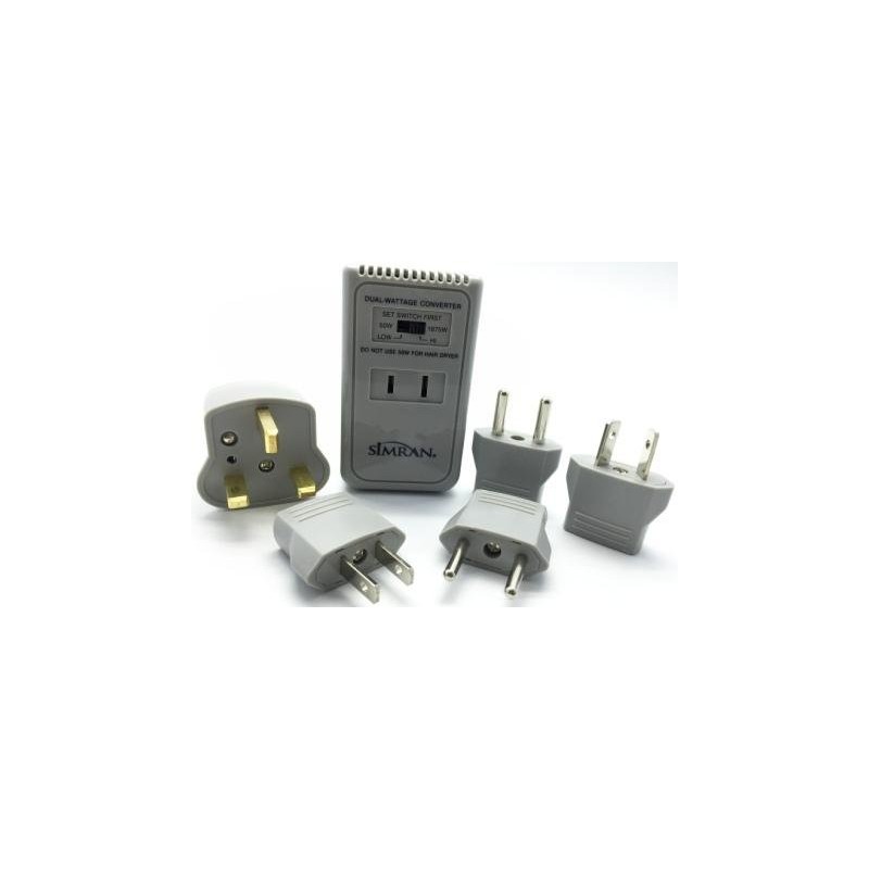 Simran International Worldwide Travel Voltage Converter/Adapter Kit with 5 Foreign