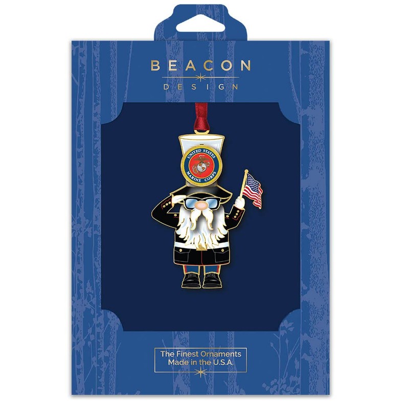 Beacon Design US Marine Corps Gnome Ornament