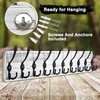 Dseap Wall Mounted Coat Rack with 10 Tri Hooks: Wooden