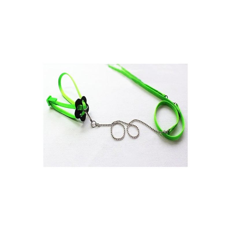 Generic Adjustable Reptile Lizard Harness Leash Adjustable Multicolor Light Soft