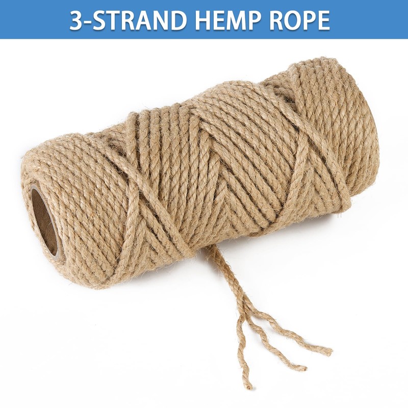 Natural Jute Twine 5mm 100 Feet Crafting Twine String for