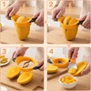 2 PCS Mango Cutter, Corer with Mango Scoop, Fruit Slicer