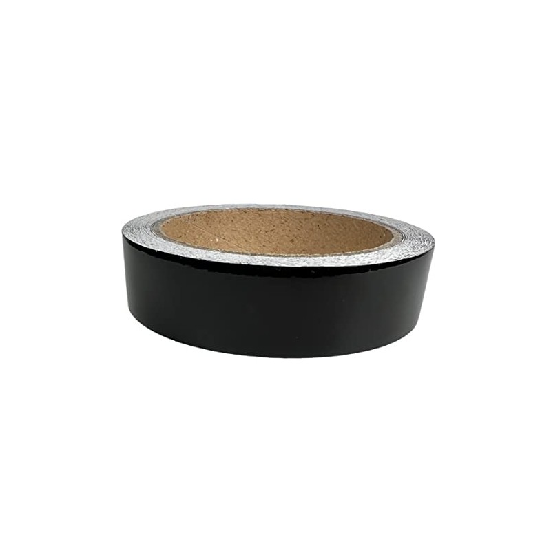 NewL BLACK HIGH GLOSS VINYL TAPE WITH AIR RELEASE MOUNTING