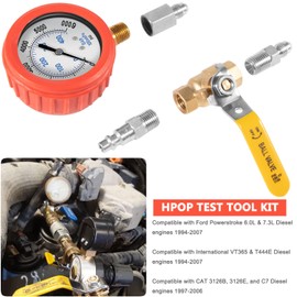 Bonbo Hpop Test Tool High Pressure & Air Leak Test Gauge Tool Kit Fits for Ford F250 F350 6.0L & 7.3L Powerstroke 1994-2007