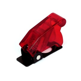uxcell Plastic 12mm Toggle Switch Waterproof Spring Loaded Safety Cover Red