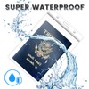 4 Pack Waterproof Passport Holder for Travel with Lanyards Resealable