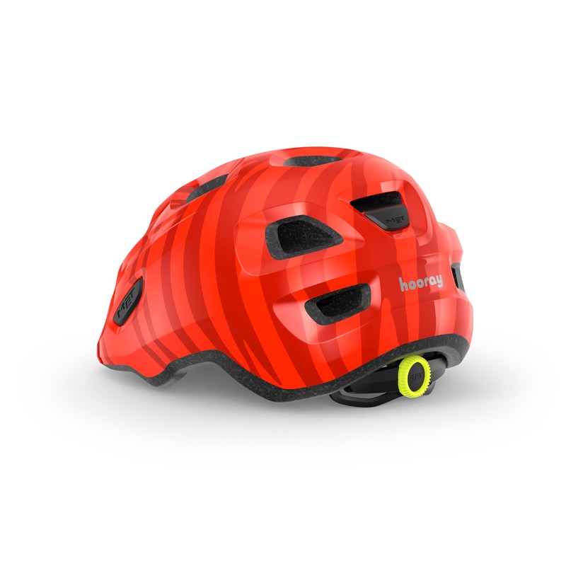 MET Sport Hooray Helmet, Zebra Red/Glossy, S