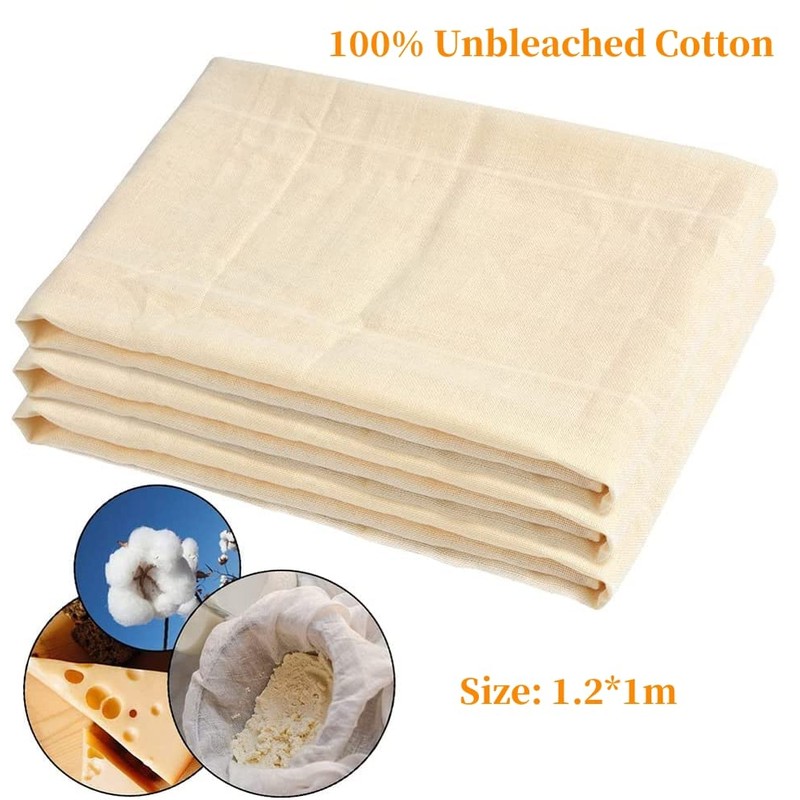 ATPWONZ 39 SqFt Natural Cotton Ultra Fine Cheesecloth Unbleached Mesh