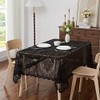 Warm Home Designs 60 x 84 Lace Tablecloth. Black Rectangle
