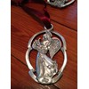 Longaberger Pewter Angel Ornaments Set of 4 1998