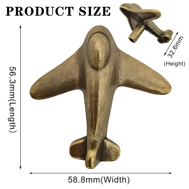 ZH-ZHENGHENG 6 Pack Airplane Drawer Knobs¡êUnique Cabinet Knobs for Cabinets