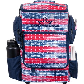 Dynamic Discs Combat Ranger Disc Golf Backpack | Large Bag with Putter Pouch | 20+ Capacity | Frisbee Golf Accessories for Men (Old Glory)