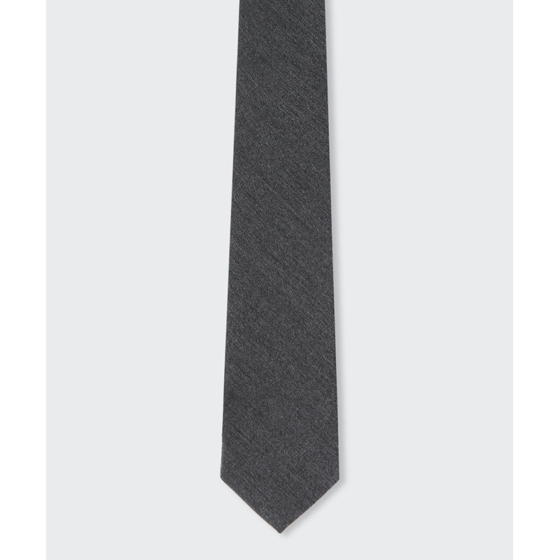 Musinsa Standard Wool-Like Narrow Solid Tie [Medium Gray]
