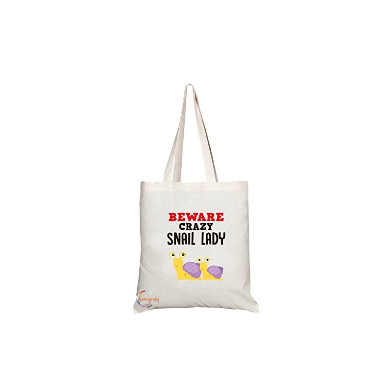 Coralgraph Inc TB215 Beware Crazy Snail Lady Novelty Present Gift