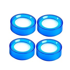4pcs Wezxrauo Blue Money Counting Sponges - Finger Moistener for Cash Handling, Bank Teller Supplies with Plastic Case, Essential Bill Counting Tool for Bankers & Cashiers