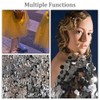 DICOSMETIC 1600 Pieces 19 mm Flat Round Plastic Sequins with