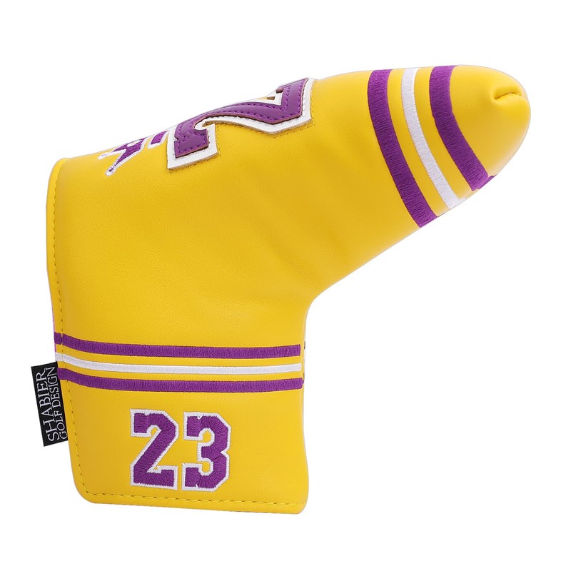 SHABIER Yellow Golf Putter Cover with NO.23 Design Headcover for