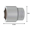 Tone Socket (6 Angle) 6S-36 Insertion Angle 0.7 inch (19.0