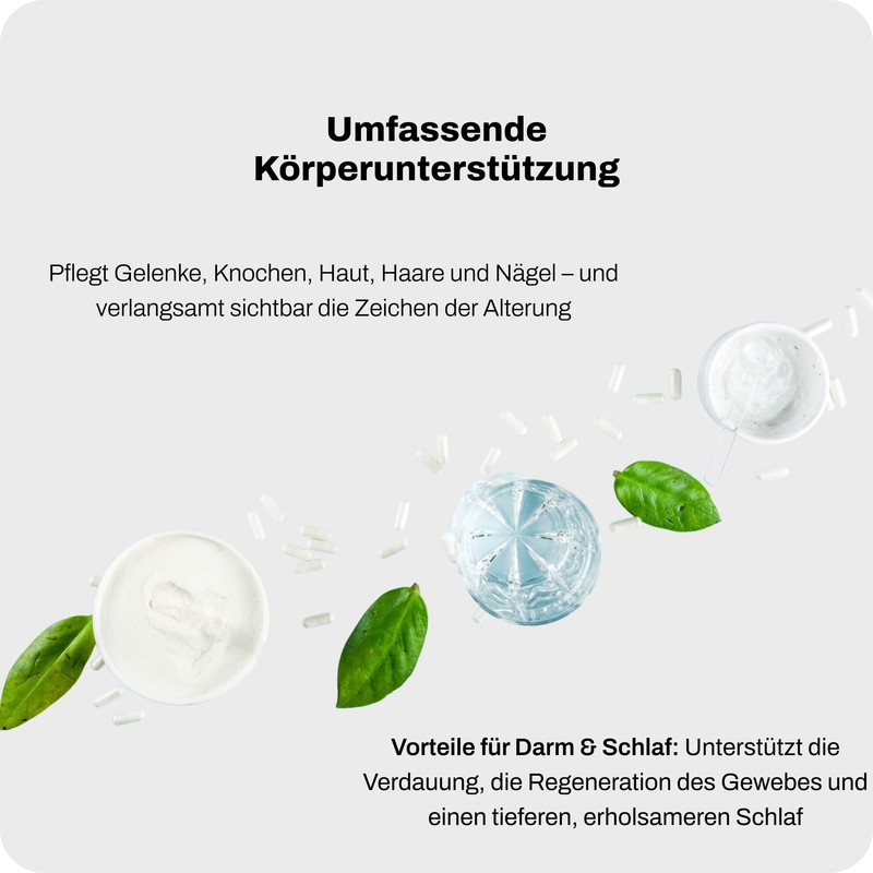 Powerlogy Natural Collagen Powder, 100% Pure Hydrolysed Grass Fed Collagen,