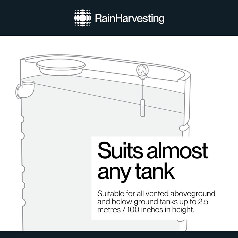 Rain Harvesting Tank Gauge, Tank-Top Water Level Monitoring Device for
