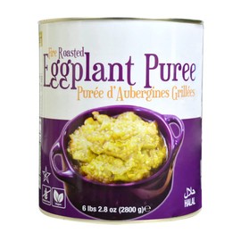 Roasted Eggplant Puree 6 Pound 2.8oz, Pack of 6 - Gourmet212 Mediterenean Delicacies