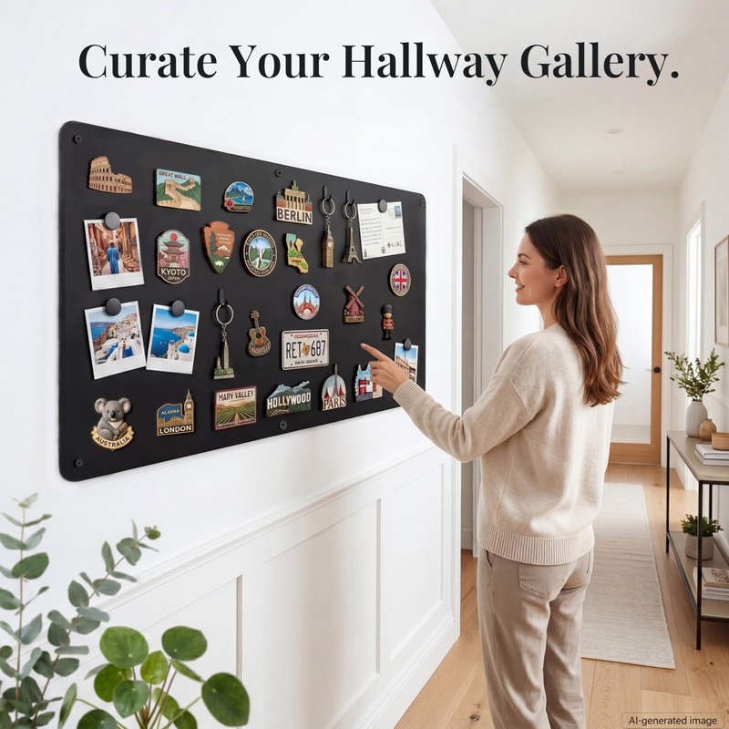 Qiytecno Large Magnetic Board for Wall: Non-Magnetic Fridge Solution