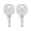 ECSiNG Pack of 2 washing machine keys, 70155601 RL001, compatible