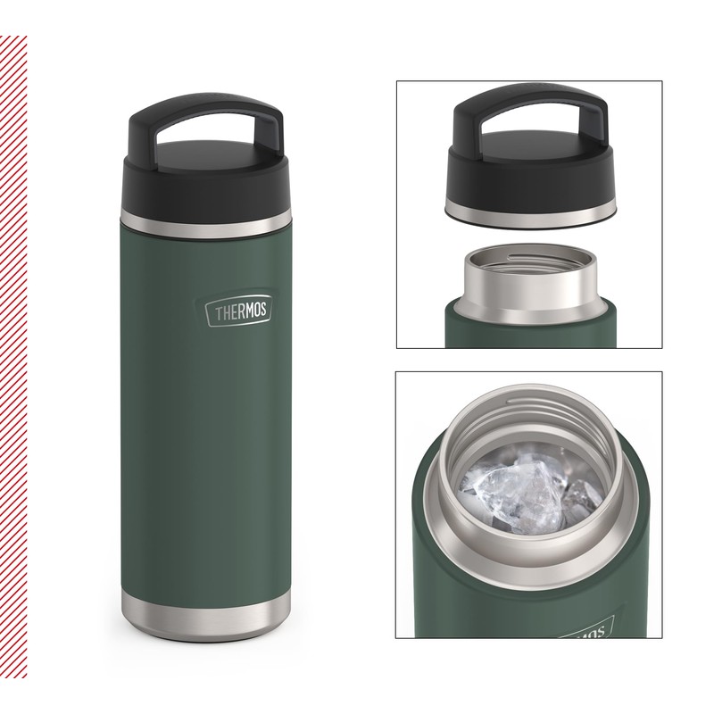 THERMOS Icon Beverage Bottle 0.71 L, Green/Forest Matt, Thermos Flask,
