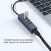 USB to Ethernet Adapter 4 Ports 100Mbps 5Gbps Aluminium Alloy