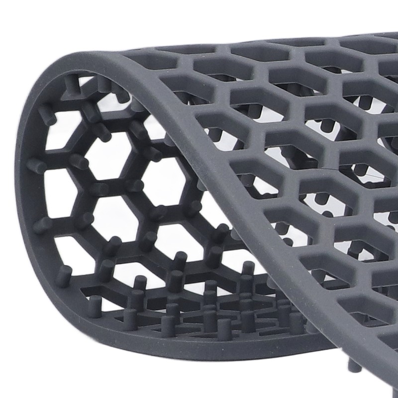 Sink Mat Silicone Durable Grid Design Anti Slip Sink Protection