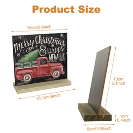 20 Mini Chalkboard Signs, 5 X 6 Inch Small Signs with Stand for Food, Weddings, Birthday Parties