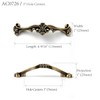 JETLAND Traditional Actique Cabinet Hardware - 6 Pack, Flat Black,