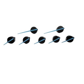 Tanin Auto Electronix - Kit de aguja azul de repuesto con base negra para 2005, 2006, 2007 Ford F-250 F-350 medidor de velocímetro (juego de 7 unidades)