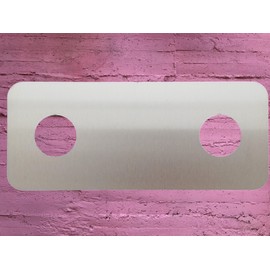 Koch #107 Hygienic Wall Cover 24 x 10 cm for Tap in Shower and Bathroom – Antibacterial Acid Resistant Rustproof – Protection Against Mould, Limescale and Dirt! Solid Material V2A Stainless Steel Made