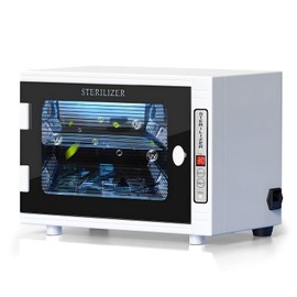 Nail Tool Cleaning Machine 12L High Capacity Dry Heat Cabinet for Home Salon Manicure Tool Cleaner Cabinet