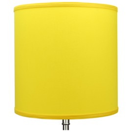 FenchelShades.com 12" Top Diameter x 12" Bottom Diameter 12" Height Cylinder Drum Lampshade USA Made (Citrus)