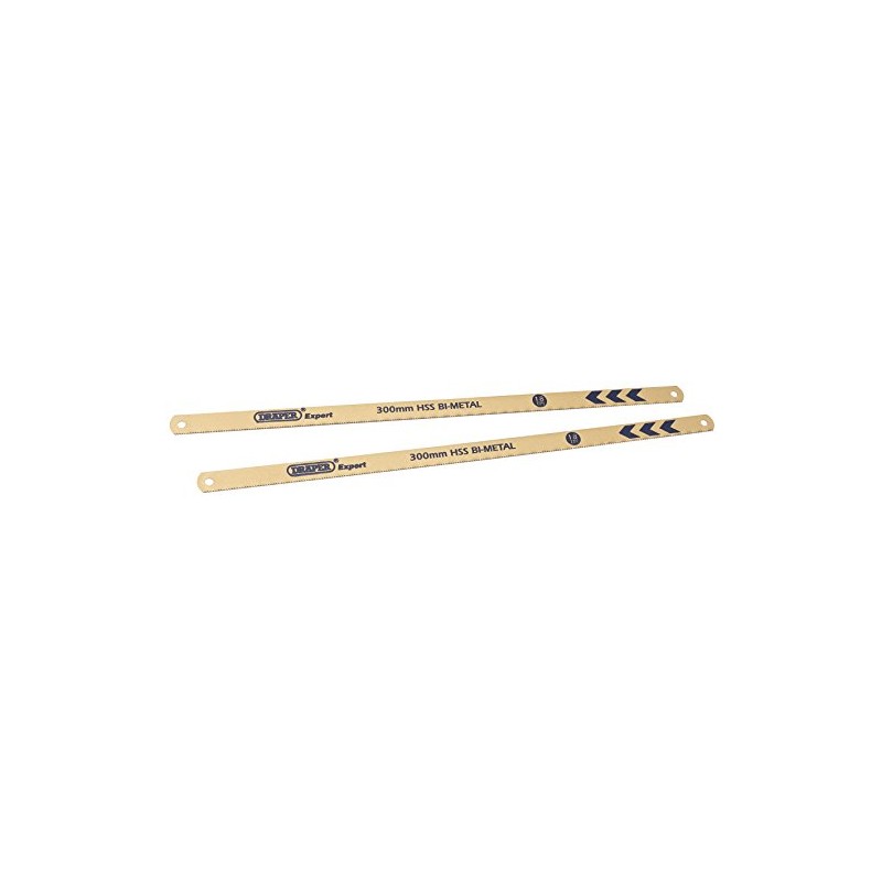 Draper 19345 Expert 2 x 300mm 24Tpi Bi-Metal Hacksaw Blades