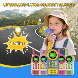 Ptnerbeh Walkie Talkies for Kids Age 3-7 Year Old Boys and Girls, Simple Push to Talk Toy Walkie Talkies, Educational Toys for Toddlers & Children, Blue