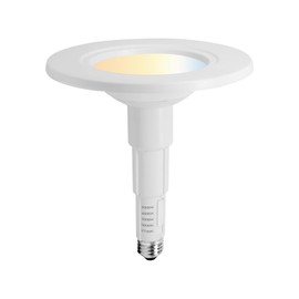Jolux 5/6 Inch 5CCT LED Can Lights Adjustable LED Can Lights Retrofit Downlight, CCT Selectable 2700K/3000K/3500K/4000K/5000K, Recessed Lighting Replacement,12=60W,Dimmable,E26 Base,Flat Trim,1-Pack
