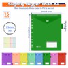 Agoer Document Folder A4 with Index, 16 [Opening Top] Document
