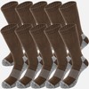 5 Pairs Mens Military Socks Army Green Hiking Sock Crew