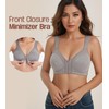 HACI Women's Front Closure Full Coverage Back Support Posture Bra